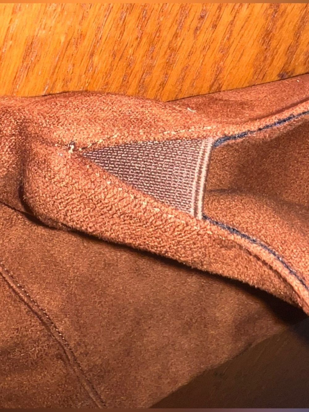 Katliu Over-the-Knee Suede Boots - Chestnut Brown - Picture 6 of 9